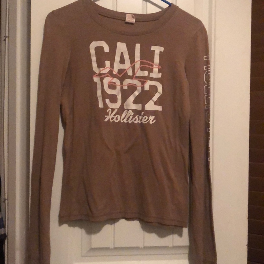 Hollister light brown long sleeve